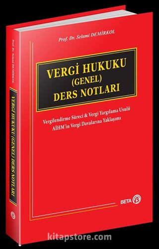 Vergi Hukuku (Genel) Ders Notları