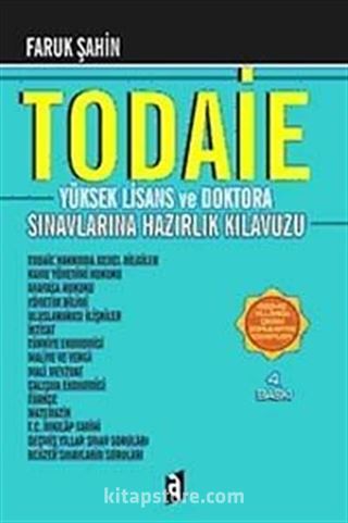 TODAİE Sınavlarına Hazırlık Kılavuzu Yüksek Lisans ve Doktora