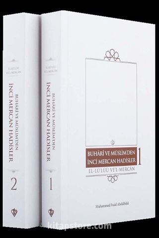 Buhari ve Müslimden İnci Mercan Hadisler El Lü'lüü Vel Mercan Fi Ma İttefeka Aleyhi'ş - Şeyhan (Türkçe Metin İki Kitap Karton Kapak)