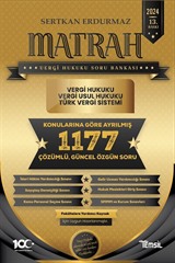 Matrah Vergi Hukuku Soru Bankası Vergi Hukuku - Vergi Usul Hukuku - Türk Vergi Sistemi