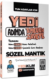 Yedi Adımda Temelden Zirveye Sözel Mantık Video Konu Anlatımlı Video Çözümlü Soru Bankası