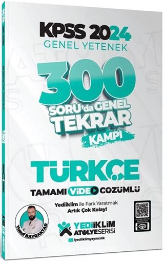 2024 KPSS Genel Yetenek Türkçe 300 Soruda Tamamı Video Çözümlü Genel Tekrar Kampı