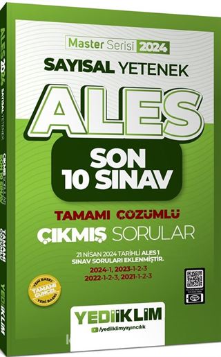 2024 ALES Sayısal Yetenek Son 10 Sınav Tamamı Çözümlü Çıkmış Sorular