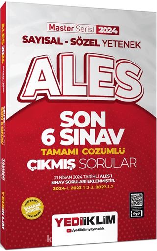 2024 ALES Sayısal - Sözel Yetenek Son 6 Sınav Tamamı Çözümlü Çıkmış Sorular