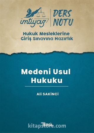 İmtiyaz HMGS Ders Notları Medeni Usul Hukuku