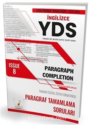 YDS İngilizce Paragraph Completion Issue 8