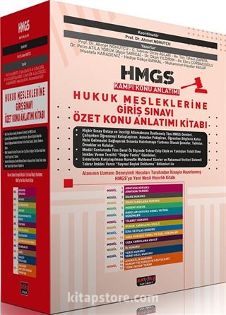 HMGS Kampı Hukuk Mesleklerine Giriş Sınavı Özet Konu Anlatım Kitabı