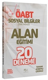 ÖABT Sosyal Bilgiler Öğretmenliği Alan Eğitimi 20 Deneme Çözümlü