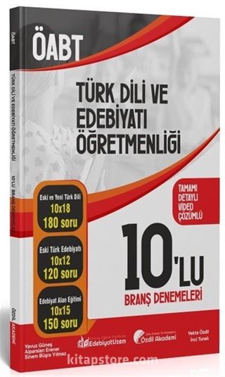 ÖABT Türk Dili ve Edebiyatı 10 Deneme Çözümlü