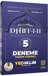 2024 DHBT- I-II Din Hizmetleri Alan Bilgisi Testi Tamamı Çözümlü 5 Deneme