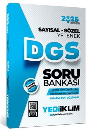 2025 DGS Sayısal Sözel Yetenek Tamamı Çözümlü Son 7 Sınav Çıkmış Sorular