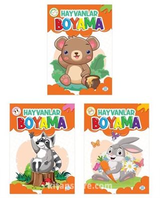 Hayvanlar Boyama Seti (3 Kitap Takım)