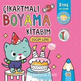 Çıkartmalı Boyama Kitabım - Doğum Günü