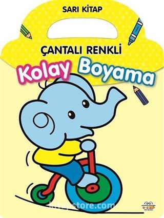 Çantalı Renkli Kolay Boyama- Sarı Kitap