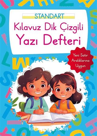 Kılavuz Dik Çizgili Yazı Defteri Büyük Boy - Mavi