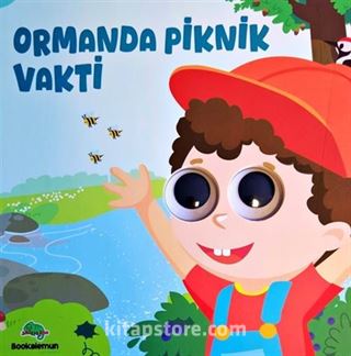 Ormanda Piknik Vakti Oynar Gözlü Kitap
