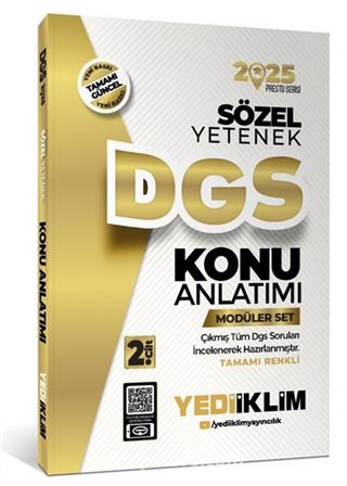 2025 DGS Modüler Set(Sayısal Bölüm-Sözel Bölüm-Deneme)