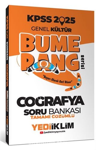 2025 KPSS Genel Kültür Bumerang Coğrafya Tamamı Çözümlü Soru Bankası