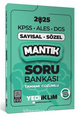 2025 KPSS ALES DGS Sayısal-Sözel Mantık Tamamı Çözümlü Soru Bankası