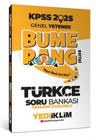 2025 KPSS Genel Yetenek Bumerang Türkçe Tamamı Çözümlü Soru Bankası