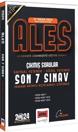 2024 ALES Son 7 Sınav Çıkmış Sorular (21 Nisan 2024 Sınav Soruları Dahil)