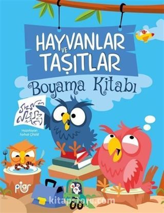 Hayvanlar ve Taşıtlar Boyama Kitabı