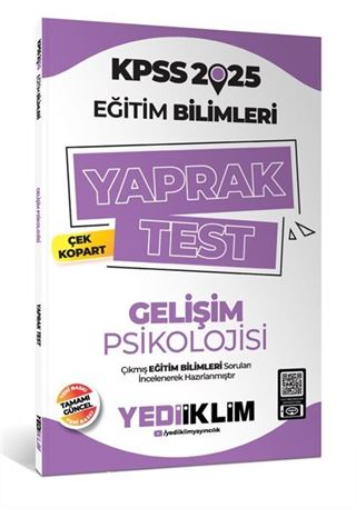 2025 KPSS Eğitim Bilimleri Gelişim Psikolojisi Çek Kopart Yaprak Test