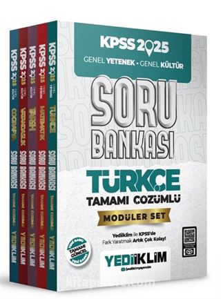 2025 KPSS Genel Yetenek Genel Kültür Tamamı Çözümlü Modüler Set Soru Bankası