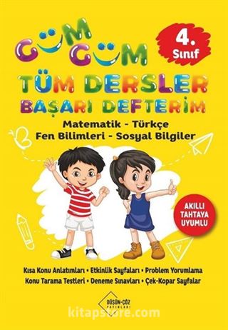 4. Sınıf Güm Güm Tüm Dersler Başarı Defterim Matematik-Türkçe-Fen Bilimleri-Sosyal Bilgiler