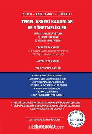 Temel Askeri Kanunlar ve Yönetmelikler