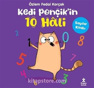 Kedi Ponçik'in 10 Hali / Sayılar Kitabı