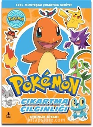 Pokémon - Charmander Çıkartma Çılgınlığı Etkinlik Kitabı