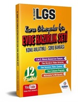 8.Sınıf LGS Kursa Gitmeyenler İçin Evde Hazırlık Seti Konu Anlatımlı Soru Bankası