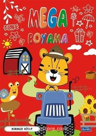 Mega Boyama-Kırmızı Kitap