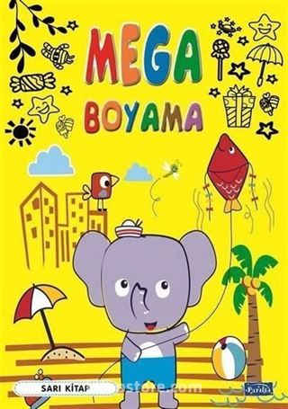 Mega Boyama-Sarı Kitap