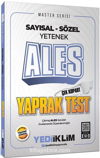 2025 Master Serisi ALES Sayısal-Sözel Yetenek Çek Kopart Yaprak Test