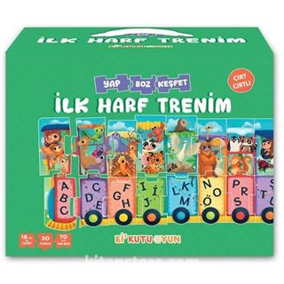 İlk Harf Trenim / Cırt Cırtlı Yapboz ve Kitap Seti