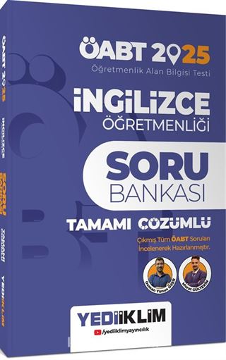 2025 ÖABT İngilizce Öğretmenliği Tamamı Çözümlü Soru Bankası