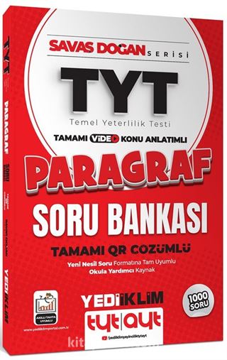 2025 TYT Savaş Doğan Serisi Tamamı Video Konu Anlatımlı ve QR Çözümlü Paragraf Soru Bankası