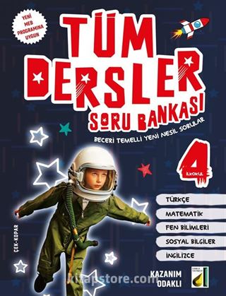 Tüm Dersler Soru Bankası 4 (Beceri Temelli Yeni Nesil Sorular)