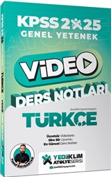 2025 KPSS Genel Yetenek Atölye Serisi Türkçe Video Ders Notları