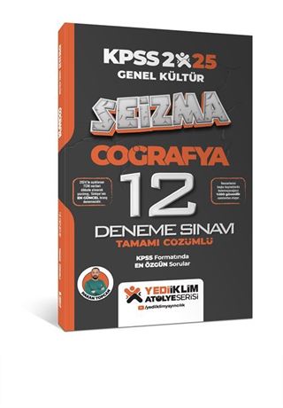 2025 KPSS Genel Kültür Atölye Serisi Coğrafya Seizma Tamamı Çözümlü 12 Deneme Sınavı