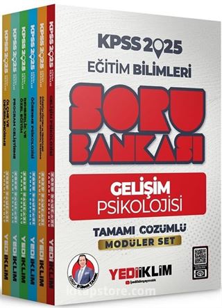 2025 KPSS Eğitim Bilimleri Tamamı Çözümlü Modüler Set Soru Bankası (6 Kitap)