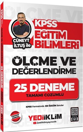 2025 KPSS Eğitim Bilimleri Ölçme ve Değerlendirme Cüneyt İltuş ile Tamamı Çözümlü 25 Deneme