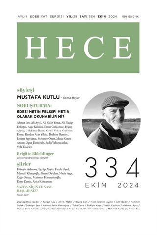 Hece Dergisi Sayı: 334 Ekim 2024