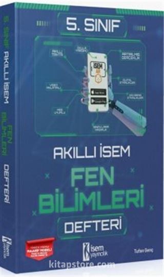 5. Sınıf Akıllı İsem Fen Bilimleri Defteri