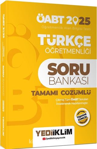 2025 ÖABT Türkçe Öğretmenliği Tamamı Çözümlü Soru Bankası