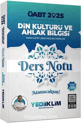 2025 ÖABT Din Kültürü ve Ahlak Bilgisi Ders Notları