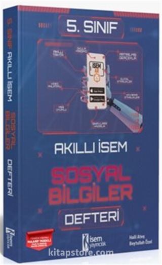 5. Sınıf Akıllı İsem Defteri Sosyal Bilgiler