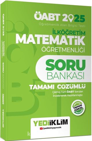 2025 ÖABT İlköğretim Matematik Öğretmenliği Tamamı Çözümlü Soru Bankası